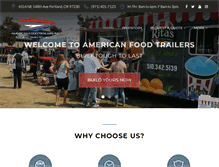 Tablet Screenshot of americanfoodtrailers.com